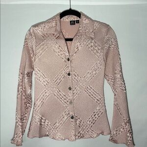 JJ Women's Blush Button Down Shirt